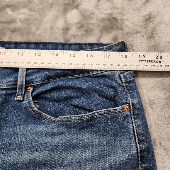 Signature Levi Strauss Jeans Womens 18 Blue Mid Rise Straight Leg Stretch Denim - Picture 10 of 14